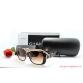 Cheap Chanel Coffee Resin Sunglass