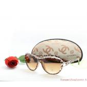 Cheap Chanel Leopard Print Ladies SC57035 Sunglass