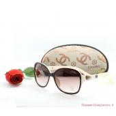 Cheap Chanel Off-white Oval Sunglasses HM10056