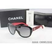 Replica Cheap  Chanel Black Oval Sunglass