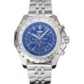 Breitling Bentley Motors T Blue Dial Stainless Steel Case And Bracelet 622222