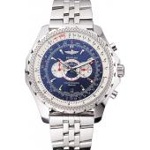 Breitling Bentley Supersports Blue Dial Stainless Steel Case And Bracelet 622221 Replica