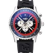 Breitling Certifie Black Rubber Strap Black Dial Chronograph 80182