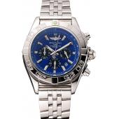 Breitling Chronomat 44 Blue Dial with Black Subdials Stainless Steel Bracelet  622508