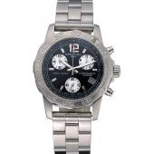 Replica Breitling Colt Chronograph II Black Dial Stainless Steel Bracelet  622427