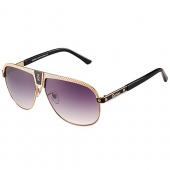 Cartier C Decor Purple Lenses Gold Frame Sunglasses 308285