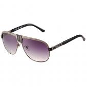 Cartier C Decor Purple Lenses Grey Frame Sunglasses 308286 Replica