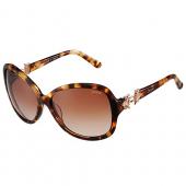 Replica Cartier Golden Finish Logo Detail Light Tortoiseshell Frame Sunglasses 308271