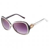 Replica Cartier Golden Finish Panthere Detail Black And White Frame Sunglasses 308268