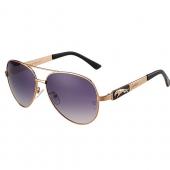 Cheap Cartier Panthere Aviator Gold Frame Grey Lenses Sunglasses 308127