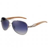 Cartier Panthere Detail Silver Frame Grey Lenses Sunglasses 308133 Replica