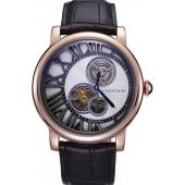 Cartier Rotonde Reversed Tourbillon White Dial 621949