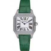 Cartier Santos 100 Diamond Silver Bezel 621914