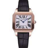 Replica Cartier Santos 100 Polished Rose Gold Bezel 621920