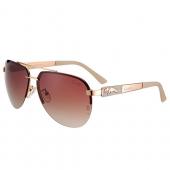 Replica Cartier Wild Panthere Detail Beige Frame Gold Temples Sunglasses 308189