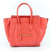 Celine  108908 2way Cow Leather Red Handbag Replica