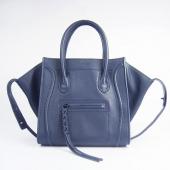 Cheap Celine 1890 2way Cow Leather Blue Bag HM09268