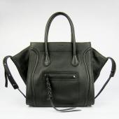 Replica Celine  1890 2way Crocodile Black Handbag