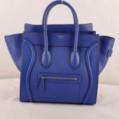 Celine  303 Handbag Cow Leather Blue