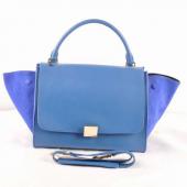 Celine  3073 2way Canvas Blue Bag Replica