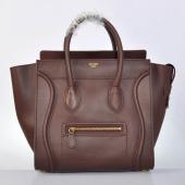 Celine  3074 Cow Leather Brown Handbag