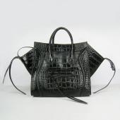 Celine  6028A Handbag Crocodile Black Replica