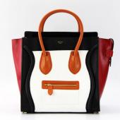 Celine  80017 2way Cow Leather Red Handbag