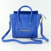 Celine  80029 2way Cow Leather Blue Replica