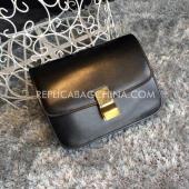 Celine Box Handbag Calfskin Black