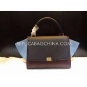 Celine Handbag Calfskin Coffee