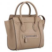 Celine Luggage Micro Khaki Silver Hardware 18926758