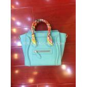 Celine Nano Calfskin Green Handbag Replica