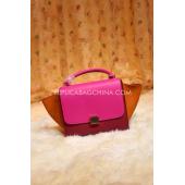 Replica Celine Trapeze Leather Red Handbag