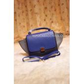 Celine Trapeze Handbag Blue