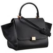 Celine Trapeze Black Bag 607301