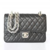 Chanel  Flap bags 01112 Black Cow Leather Small Bag