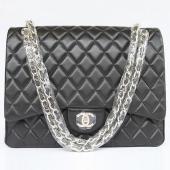 Quality Chanel  Flap bags 01116 Lambskin Medium Ladies Bags