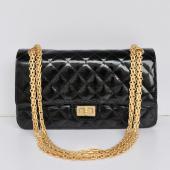 Chanel 2.55 Reissue Flap 1112 Black Lizard Leather Small Bag HM11060