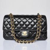 Chanel  Flap bags 1112 Black Lambskin Cross Body Bag Free Shipping