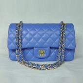 Chanel  Flap bags 1112 Blue Lambskin Cross Body Bag