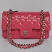 Replica Chanel  Flap bags 1112 Pink Enamel Cross Body Bag