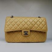 Chanel  Flap bags 1113 Yellow Lambskin Ladies Bags