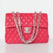 Replica Chanel  Flap bags 1114 Red Cow Leather HandBags