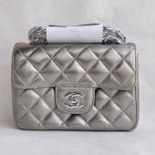 Chanel  Flap bags 1115 Grey Lambskin Ladies Bag