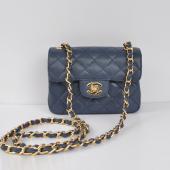 Cheap Chanel  Flap bags 1115 Blue Small Ladies