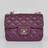 Chanel  Flap bags 1115 Purple Small Cross Body Bag Replica