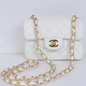 Chanel  Flap bags 1115 White Cross Body Bag Ladies