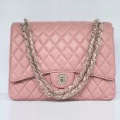 Chanel  Flap bags 1116 Pink Lambskin Medium Bag Replica