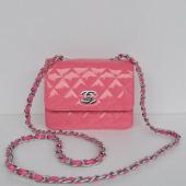 Cheap Chanel  Flap bags 1118 Pink Enamel Ladies Bags