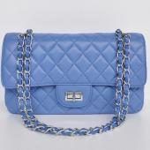 Chanel 2.55 Reissue Flap 2112 Blue Lambskin Cross Body Bag